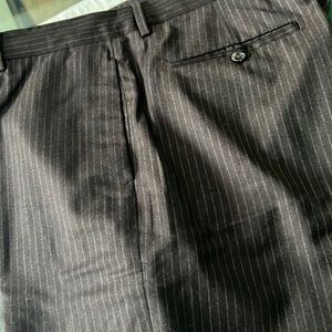 Excellent condition chocolate stripe dress pants.